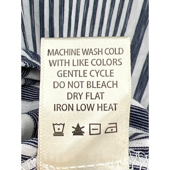 Max Studio Wear It 2 Ways Sleeveless Tunic Size 1X NWT Striped Navy and White - Picture 8 of 11